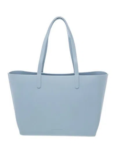 Pre-owned Mansur Gavriel Leather Tote In Blue