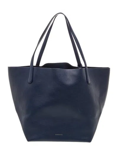 Pre-owned Mansur Gavriel Leather Tote In Blue