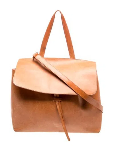 Pre-owned Mansur Gavriel Leather Tote In Brown