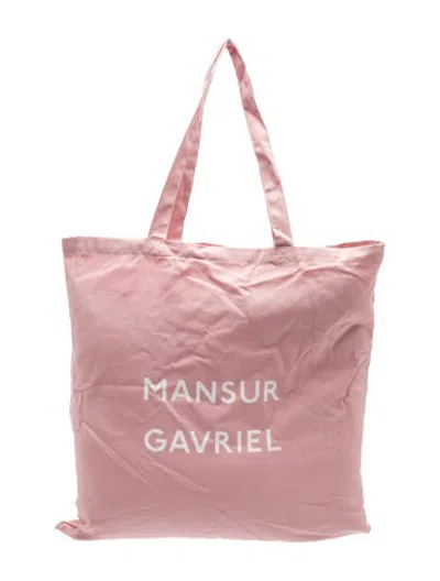 Pre-owned Mansur Gavriel Leather Tote In Pink