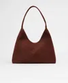 Mansur Gavriel Maxi Candy Hobo In Chocolate Suede