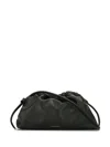 Mansur Gavriel Mini Cloud Clutch | Italian Leather In Black/flamma
