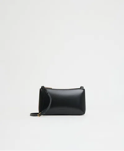 Mansur Gavriel Mini Gaia Crossbody In Black/flamma