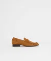 Mansur Gavriel Ruched Loafer In Saddle Suede