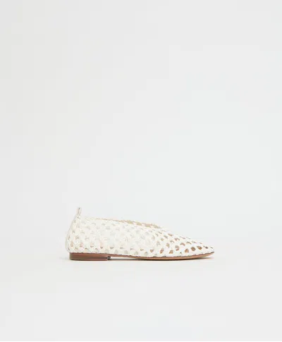 Mansur Gavriel Woven Ballerina In White