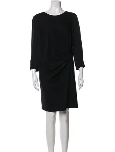 Pre-owned Mantù Wool Knee-length Dress In Black