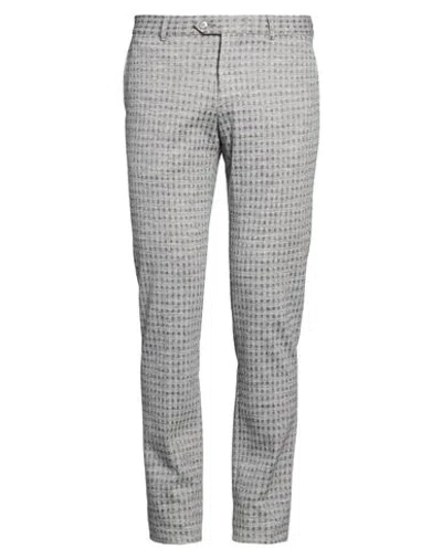 Manuel Ritz Man Pants Light Grey Size 34 Cotton, Virgin Wool, Acrylic In Gray