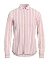 Manuel Ritz Man Shirt Blush Size 16 Viscose, Polyamide In Pink