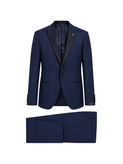 Manuel Ritz Single-breasted Suit In Brown