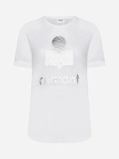 Marant Etoile Koldi Linen T-shirt In White