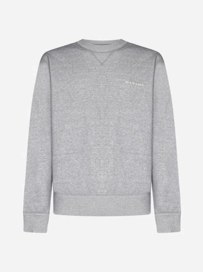 Marant Mikis Cotton-blend Sweatshirt In Grey