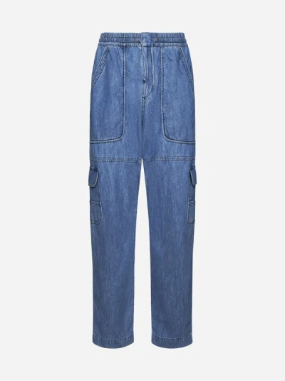 Marant Vanni Cargo Jeans In Blue