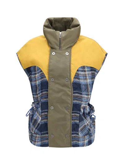 Marbell Kate Quilted Padded Vest In Ocean Smoothie