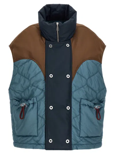 Marbell Polyamide Sleeveless Women's Jacket In Blue