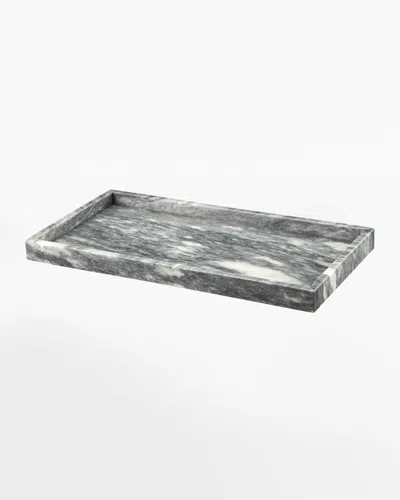 Marble Crafter Eris Collection Cloud Gray Large Vanity Tray