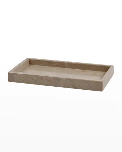 Marble Crafter Myrtus Verona Beige Marble Polished Small Amenity Tray In Pinkish Beige