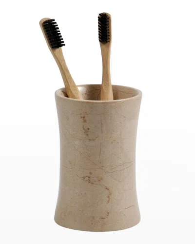 Marble Crafter Myrtus Verona Beige Marble Tumbler In Pinkish Beige