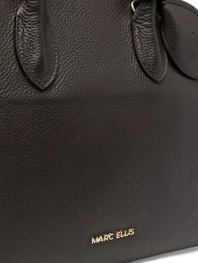 Marc Ellis Bilbao Leather Shoulder Bag In Brown