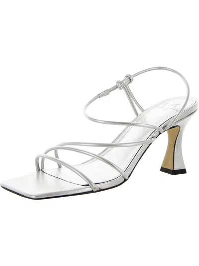 Marc Fisher Dami Womens Metallic Leather Strappy Sandals In Multi