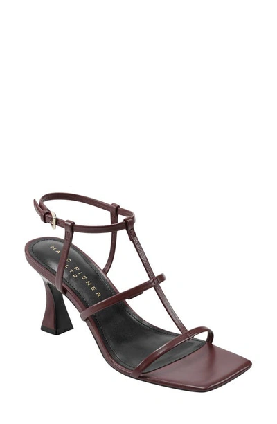 Marc Fisher Ltd Dennie Ankle Strap Sandal In Dark Red 600