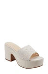 Marc Fisher Ltd Foreva Platform Sandal In Ivory