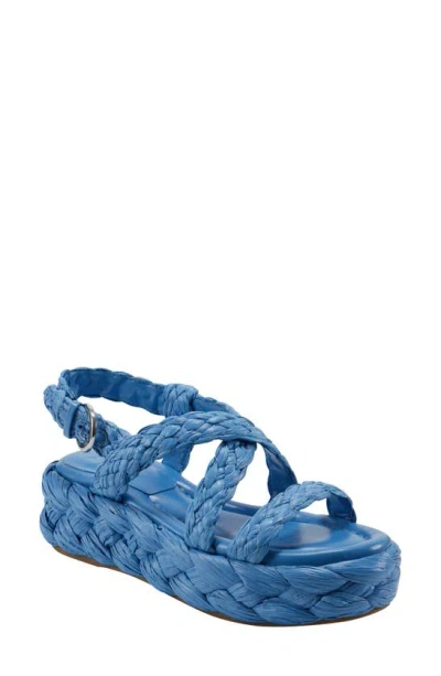 Marc Fisher Ltd Genie Platform Sandal In Medium Blue