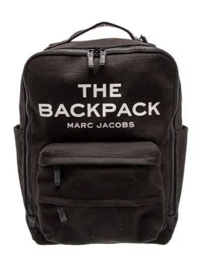 Pre-owned Marc Jacobs Canvas Backpack In Black