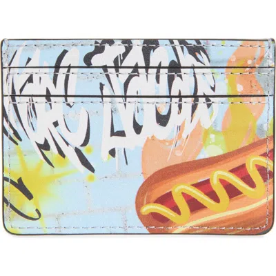Marc Jacobs Graffiti Hot Dog Card Case In Multi