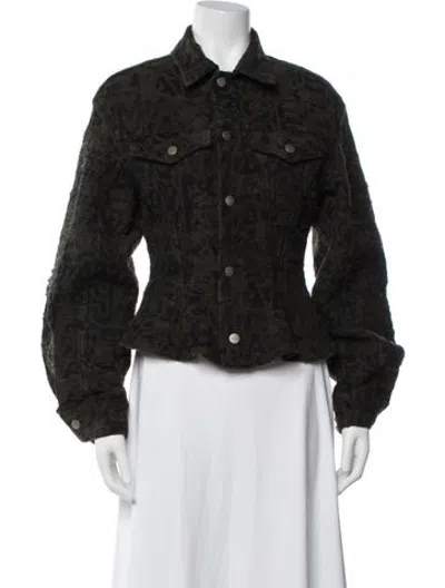 Pre-owned Marc Jacobs Graphic Print Jacket In Black