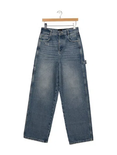 Pre-owned Marc Jacobs High-rise Wide Leg Jeans In Blue