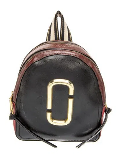 Pre-owned Marc Jacobs Leather Backpack In Black