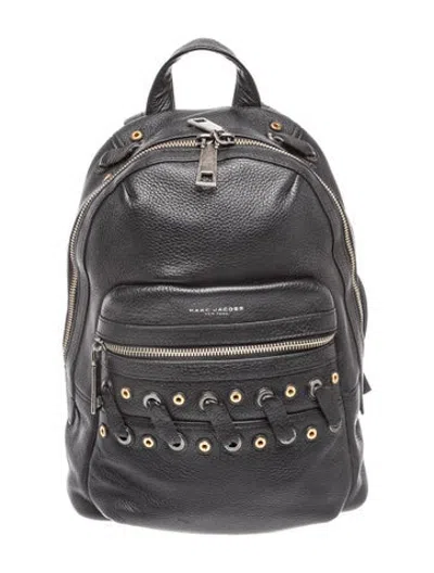 Pre-owned Marc Jacobs Leather Backpack In Black
