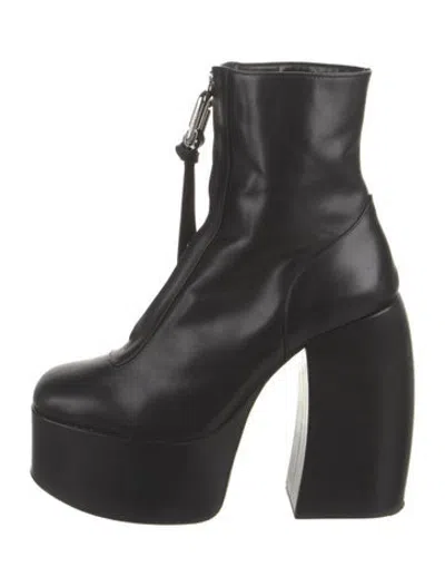 Pre-owned Marc Jacobs Leather Boots In Black