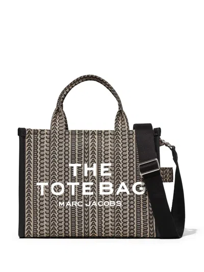 Marc Jacobs Medium The Monogram Tote Bag In Neutrals