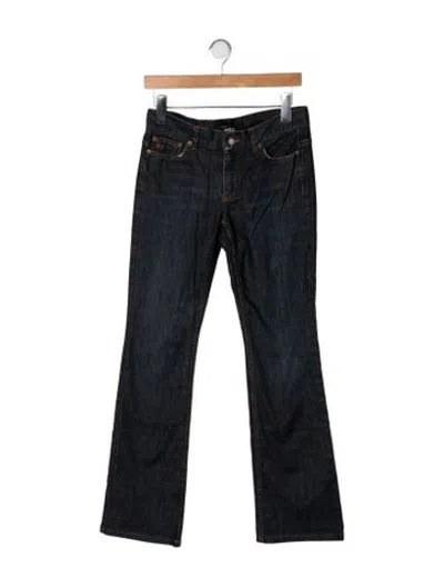 Pre-owned Marc Jacobs Mid-rise Flared Jeans In Blue