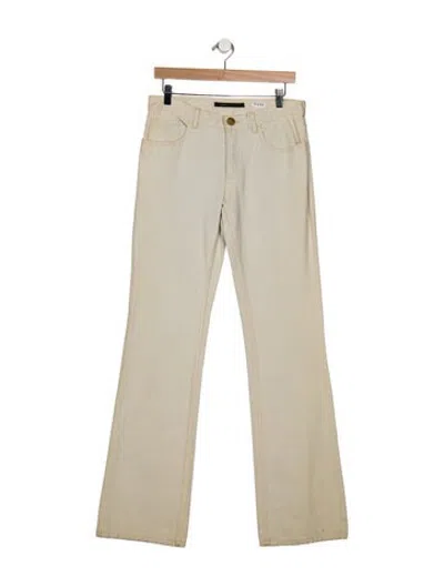 Pre-owned Marc Jacobs Mid-rise Flared Jeans In Neutrals
