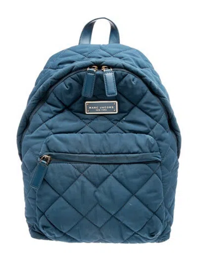 Pre-owned Marc Jacobs Quilted Backpack In Blue