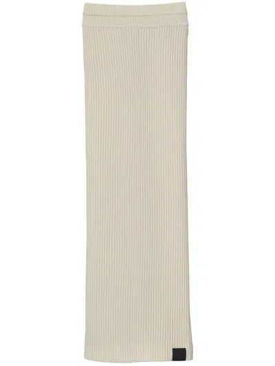 Marc Jacobs Ribbed Tube Skirt In Neutrals