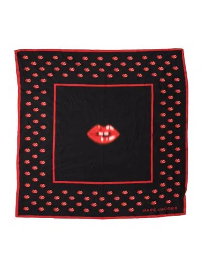 Pre-owned Marc Jacobs Silk Graphic Print Bandeau In Black