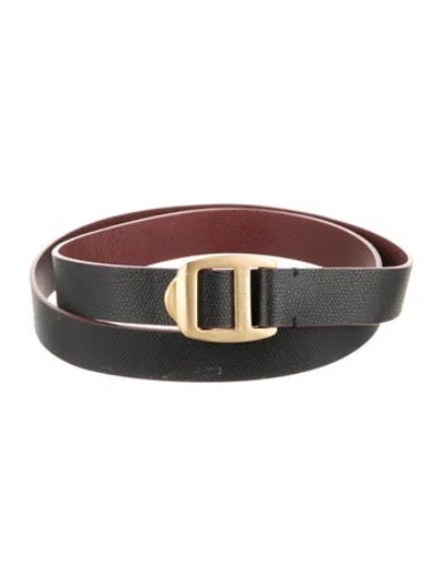 Pre-owned Marc Jacobs Skinny Leather Waist Belt W/ Tags In Black