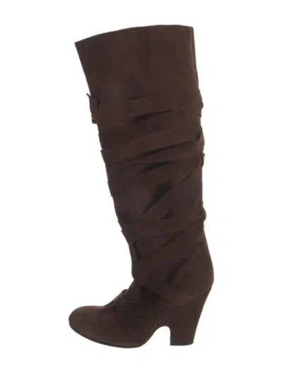 Pre-owned Marc Jacobs Suede Boots In Brown