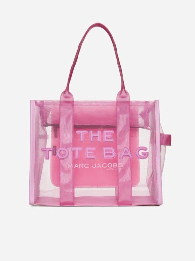 Marc Jacobs The Large Tote Nylon Bag In Candy Pink