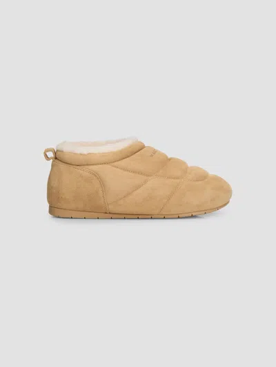 Marc Jacobs Women's The Aspen Suede Low-top Winter Boots In Iced Coffee