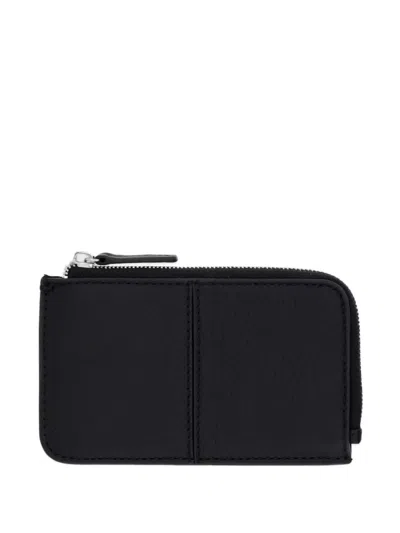 Marc O'polo Grained Leather Cardholder In Black