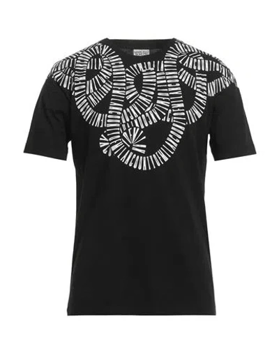 Marcelo Burlon County Of Milan Marcelo Burlon Man T-shirt Black Size S Cotton In Black