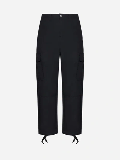 Marcelo Burlon County Of Milan Straight Leg Cargo Pants In Black