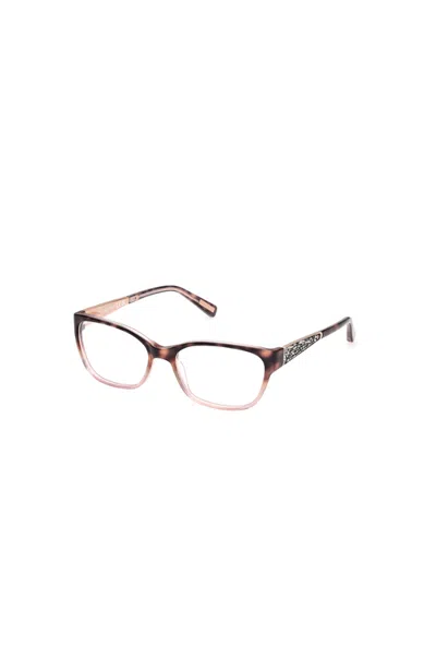 Marciano Glitter Temple Rectangular Eyeglasses In Brown