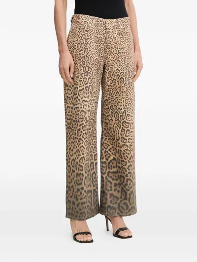Marciano Leopard-print Jeans In Neutral