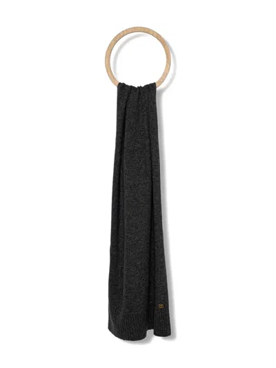 Marciano Logo-plaque Scarf In Black