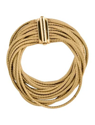 Pre-owned Marco Bicego 18k Cairo 17 Strand Bracelet, 7" In Multicolor